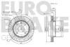 Превью - 5815205010 EUROBRAKE Тормозной диск (фото 3)