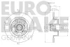 Превью - 5815313987 EUROBRAKE Тормозной диск (фото 3)