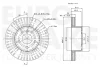Превью - 5815314022 EUROBRAKE Тормозной диск (фото 3)