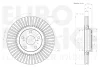 Превью - 58153145129 EUROBRAKE Тормозной диск (фото 3)