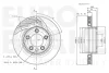 Превью - 58153147104 EUROBRAKE Тормозной диск (фото 3)