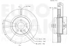 Превью - 5815343392 EUROBRAKE Тормозной диск (фото 3)