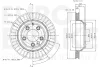 Превью - 58153447106 EUROBRAKE Тормозной диск (фото 3)