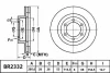 BR2332 ULT BENDIX Тормозной диск