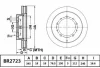 BR2723 ULT BENDIX Тормозной диск