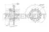 BS-6158 ZEKKERT Тормозной диск