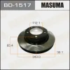 BD-1517 MASUMA Тормозной диск