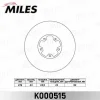 K000515 MILES Тормозной диск