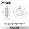 K001704 MILES Тормозной диск