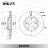 Превью - K001776 MILES Тормозной диск (фото 3)