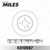 K010667 MILES Тормозной диск