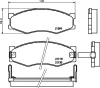 8DB 355 005-621 BEHR/HELLA/PAGID Комплект тормозных колодок, дисковый тормоз