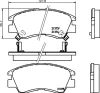 8DB 355 005-781 BEHR/HELLA/PAGID Комплект тормозных колодок, дисковый тормоз