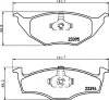 8DB 355 008-481 BEHR/HELLA/PAGID Комплект тормозных колодок, дисковый тормоз