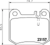 8DB 355 008-831 BEHR/HELLA/PAGID Комплект тормозных колодок, дисковый тормоз