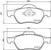 8DB 355 013-271 BEHR/HELLA/PAGID Комплект тормозных колодок, дисковый тормоз