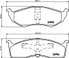 8DB 355 014-971 BEHR/HELLA/PAGID Комплект тормозных колодок, дисковый тормоз