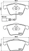 Превью - 8DB 355 015-971 BEHR/HELLA/PAGID Комплект тормозных колодок, дисковый тормоз (фото 4)