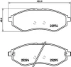 8DB 355 017-351 BEHR/HELLA/PAGID Комплект тормозных колодок, дисковый тормоз