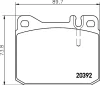 8DB 355 017-461 BEHR/HELLA/PAGID Комплект тормозных колодок, дисковый тормоз