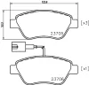 8DB 355 018-821 BEHR/HELLA/PAGID Комплект тормозных колодок, дисковый тормоз