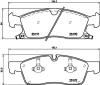 8DB 355 019-551 BEHR/HELLA/PAGID Комплект тормозных колодок, дисковый тормоз