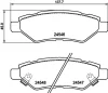 8DB 355 020-011 BEHR/HELLA/PAGID Комплект тормозных колодок, дисковый тормоз