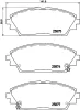 8DB 355 021-421 BEHR/HELLA/PAGID Комплект тормозных колодок, дисковый тормоз
