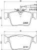 8DB 355 025-881 BEHR/HELLA/PAGID Комплект тормозных колодок, дисковый тормоз