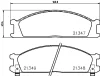 8DB 355 026-931 BEHR/HELLA/PAGID Комплект тормозных колодок, дисковый тормоз