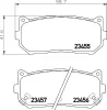 8DB 355 027-521 BEHR/HELLA/PAGID Комплект тормозных колодок, дисковый тормоз