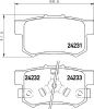 8DB 355 030-261 BEHR/HELLA/PAGID Комплект тормозных колодок, дисковый тормоз