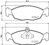 8DB 355 032-481 BEHR/HELLA/PAGID Комплект тормозных колодок, дисковый тормоз