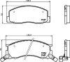 8DB 355 033-851 BEHR/HELLA/PAGID Комплект тормозных колодок, дисковый тормоз