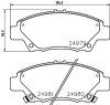 8DB 355 035-191 BEHR/HELLA/PAGID Комплект тормозных колодок, дисковый тормоз