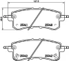 8DB 355 037-521 BEHR/HELLA/PAGID Комплект тормозных колодок, дисковый тормоз