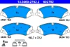 13.0460-2762.2 ATE Комплект тормозных колодок, дисковый тормоз