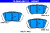 13.0460-5601.2 ATE Комплект тормозных колодок, дисковый тормоз