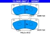 13.0460-5667.2 ATE Комплект тормозных колодок, дисковый тормоз