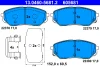 13.0460-5681.2 ATE Комплект тормозных колодок, дисковый тормоз