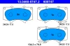 13.0460-5747.2 ATE Комплект тормозных колодок, дисковый тормоз