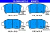 13.0460-5810.2 ATE Комплект тормозных колодок, дисковый тормоз