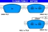 13.0460-7286.2 ATE Комплект тормозных колодок, дисковый тормоз