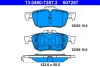 13.0460-7287.2 ATE Комплект тормозных колодок, дисковый тормоз