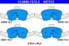 13.0460-7312.2 ATE Комплект тормозных колодок, дисковый тормоз