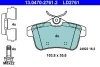 13.0470-2761.2 ATE Комплект тормозных колодок, дисковый тормоз