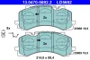 13.0470-5692.2 ATE Комплект тормозных колодок, дисковый тормоз