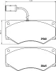 C4000 BEHR/HELLA/PAGID Комплект тормозных колодок, дисковый тормоз