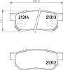 T0034 BEHR/HELLA/PAGID Комплект тормозных колодок, дисковый тормоз