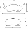 T0050 BEHR/HELLA/PAGID Комплект тормозных колодок, дисковый тормоз